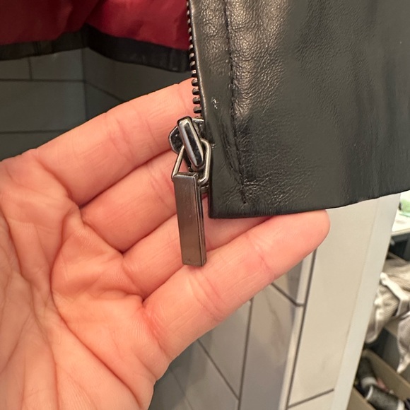 Worthington Black Leather Jacket-Lambskin. Worn 1x - Picture 10 of 11